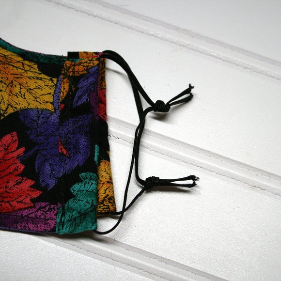 HANDMADE Cloth Fall Orange Tie Dye FaceMask Shield - Picture 7 of 7